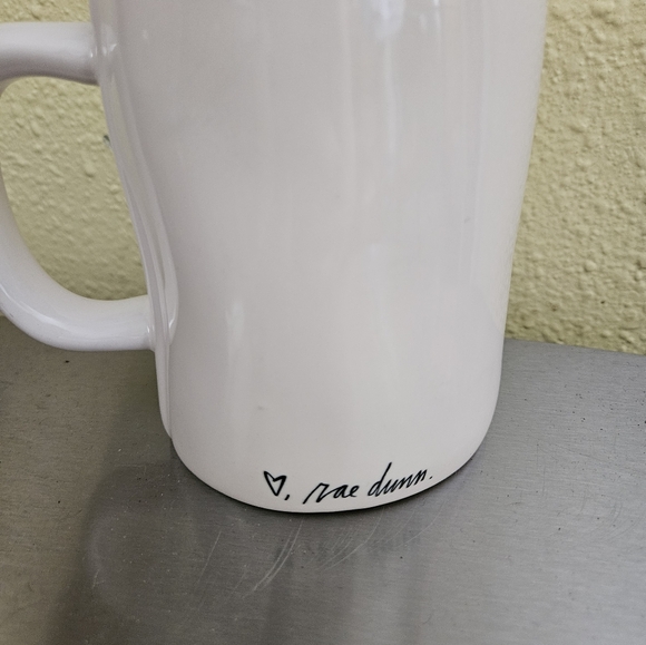 Rae Dunn Magenta RAE DUNN with 🖤, RAE DUNN SIGNATURE Double Side Logo Mug - Picture 3 of 5